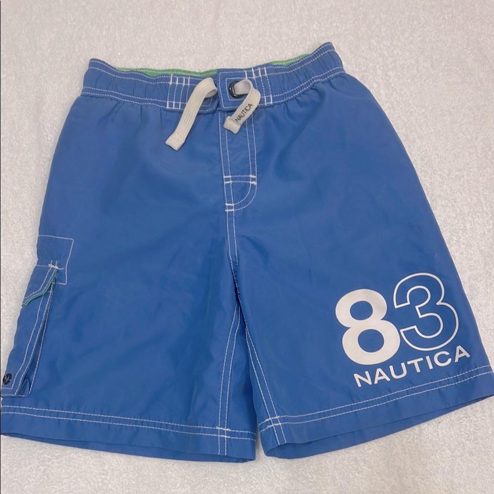 Nautica Blue Swim Shorts Size 7